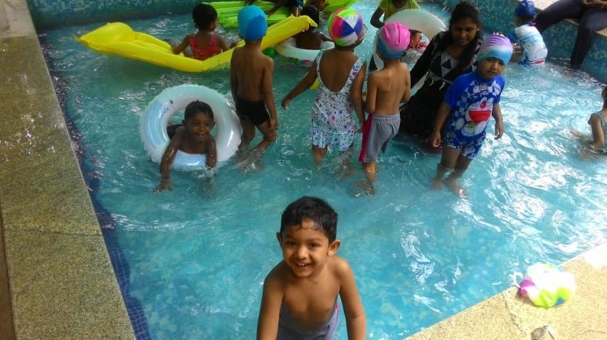 Swimming slide 2