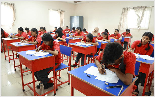 Students studying